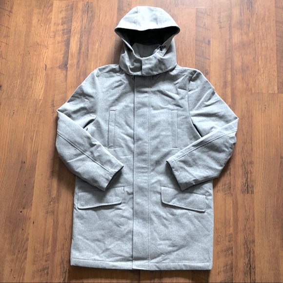 Tommy Hilfiger Snowdon Wool Blend Hooded Parka Coat Sz. 42R/ L - Picture 4 of 8